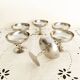 Ice cream or sorbet cups, set of 6, in 18/10 stainless steel