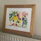 Flower painting in an antique frame