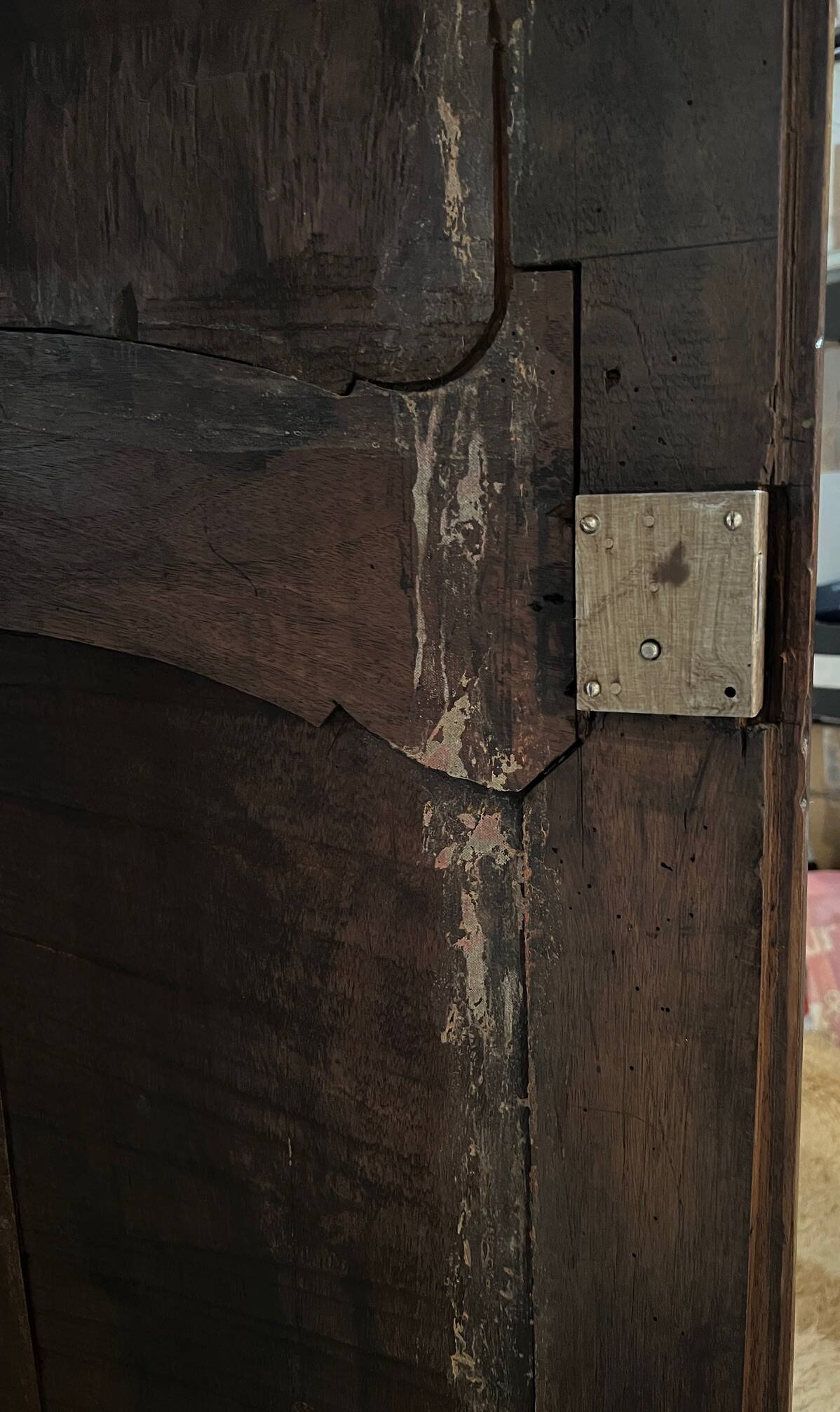 18th century walnut hosiery cabinet