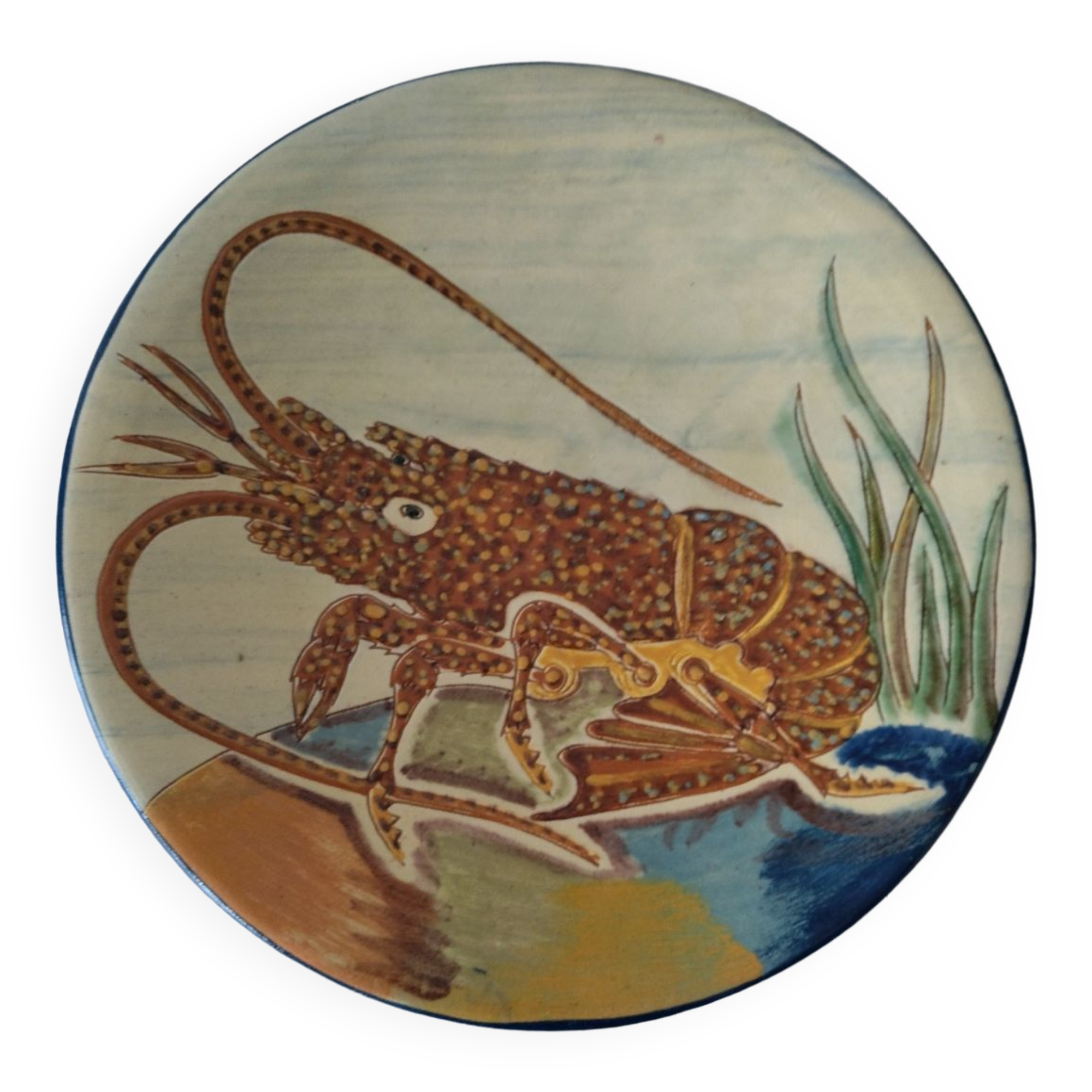 Decorative ceramic dish Puigdemont vintage