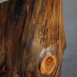 Modern primitive Swedish hand-carved pine stump chair, Wabi Sabi, 1960s