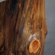 Modern primitive Swedish hand-carved pine stump chair, Wabi Sabi, 1960s