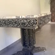 Art Deco table attributed to Edgar Brandt.