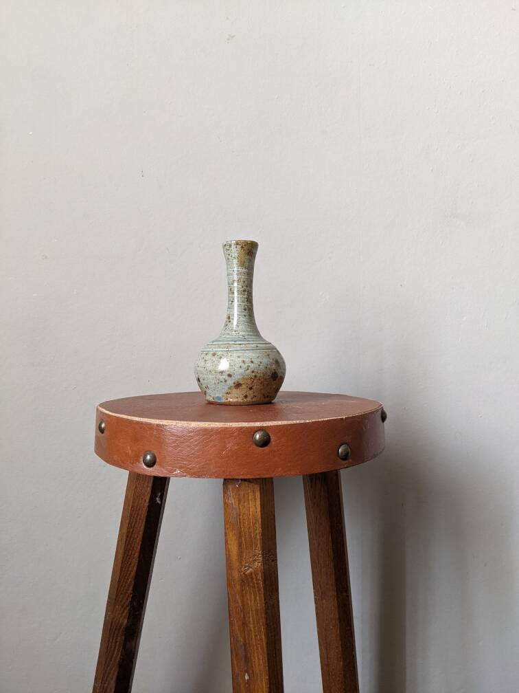 Slow Pyrite Stoneware Soliflore Vase Scandinavian Country Decor