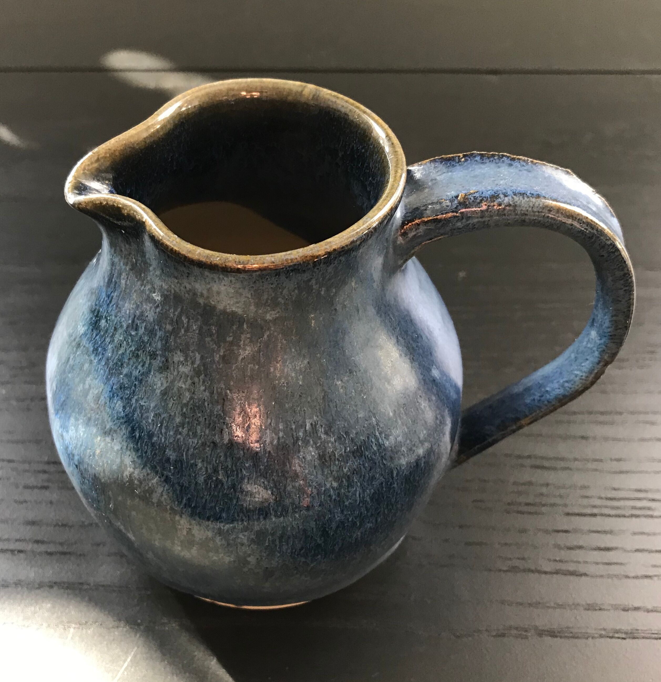 Sea blue pitcher
