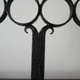 Antique cast iron swedish four arm candlestick