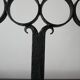Antique cast iron swedish four arm candlestick