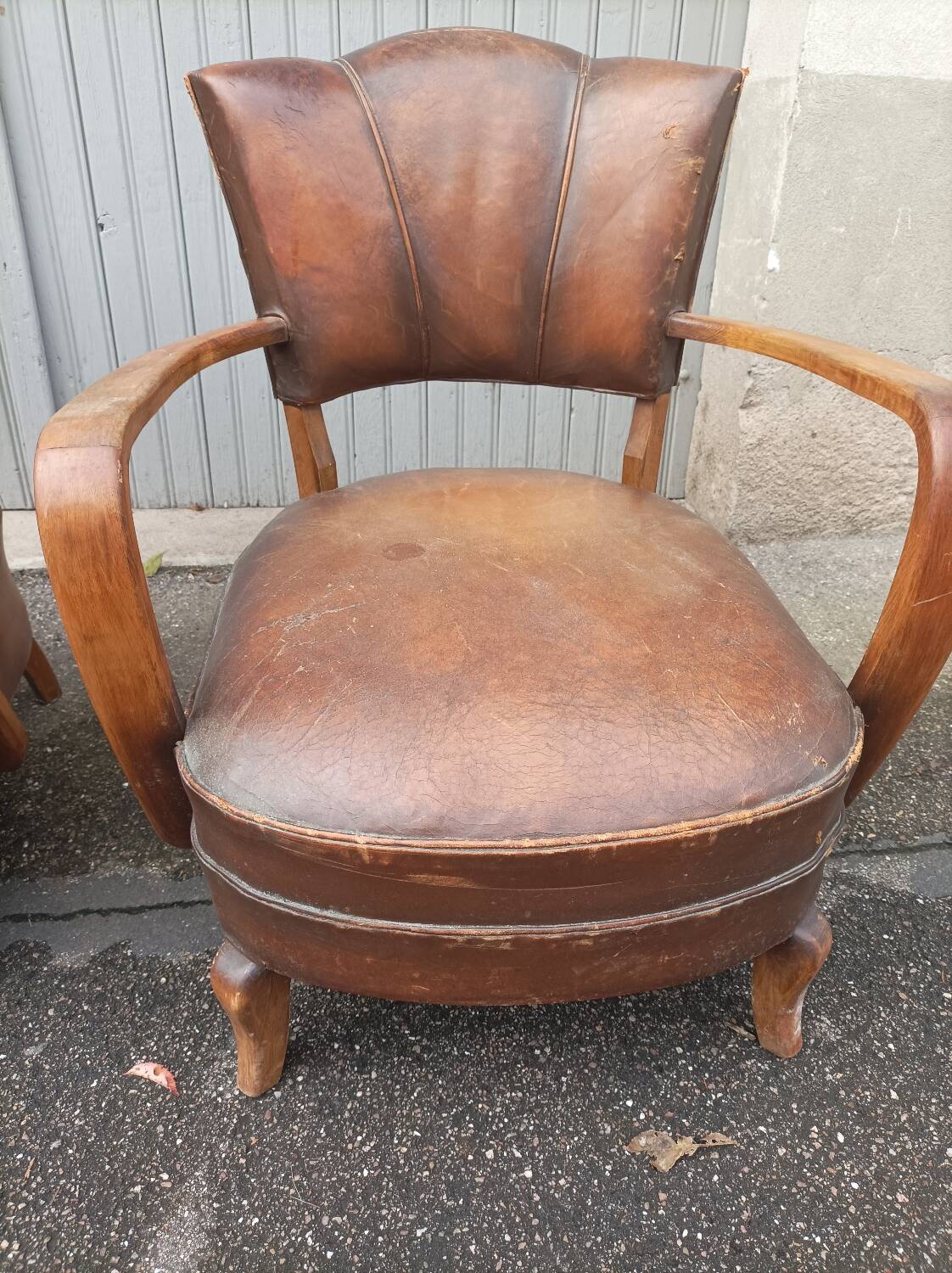 Pair of club chairs