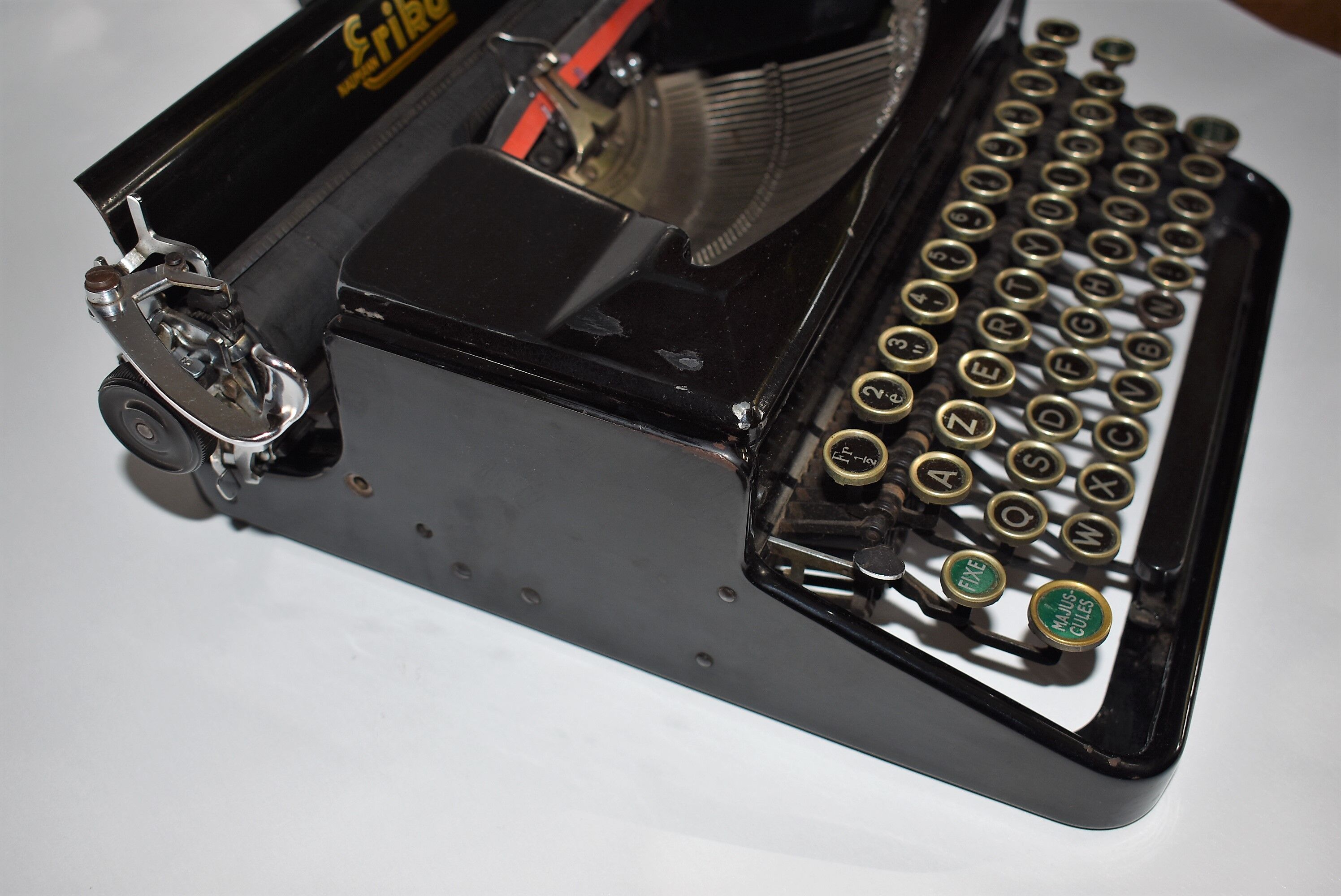 Old typewriter Erika Naumann portable circa 1940