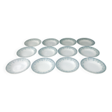 Set of twelve deep ironstone plates, Marceau model