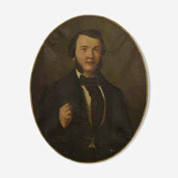 Portrait à l'huile - 1860