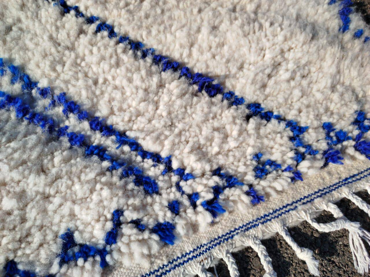 Authentic Berber rug in pure wool 3x2 m