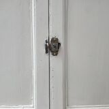 Meuble de métier enfilade patine blanche