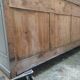 Gray patinated kitchen cabinet