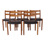 Set of 5 Niels Otto Møller Model 84 Chairs – Danish Teak & Leather