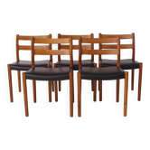 Set of 5 Niels Otto Møller Model 84 Chairs – Danish Teak & Leather