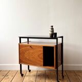 Bar cabinet on wheels