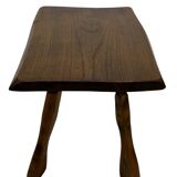 Vintage wooden side table small table wabi sabi natural design