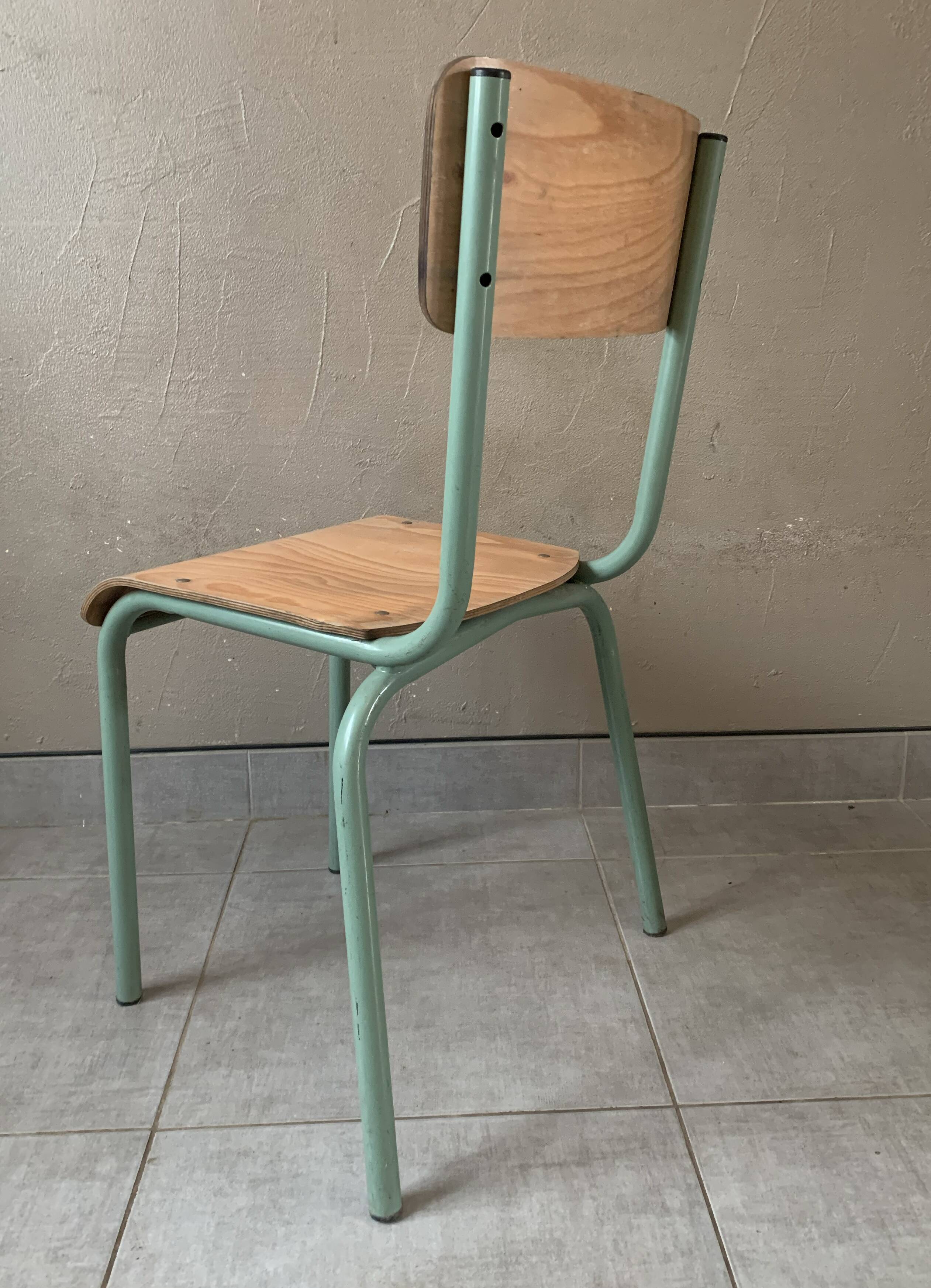 Old vintage school chair Mullca 511
