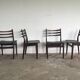 Ensemble de quatre chaises de salle à manger fabriquées par Topform années 1950