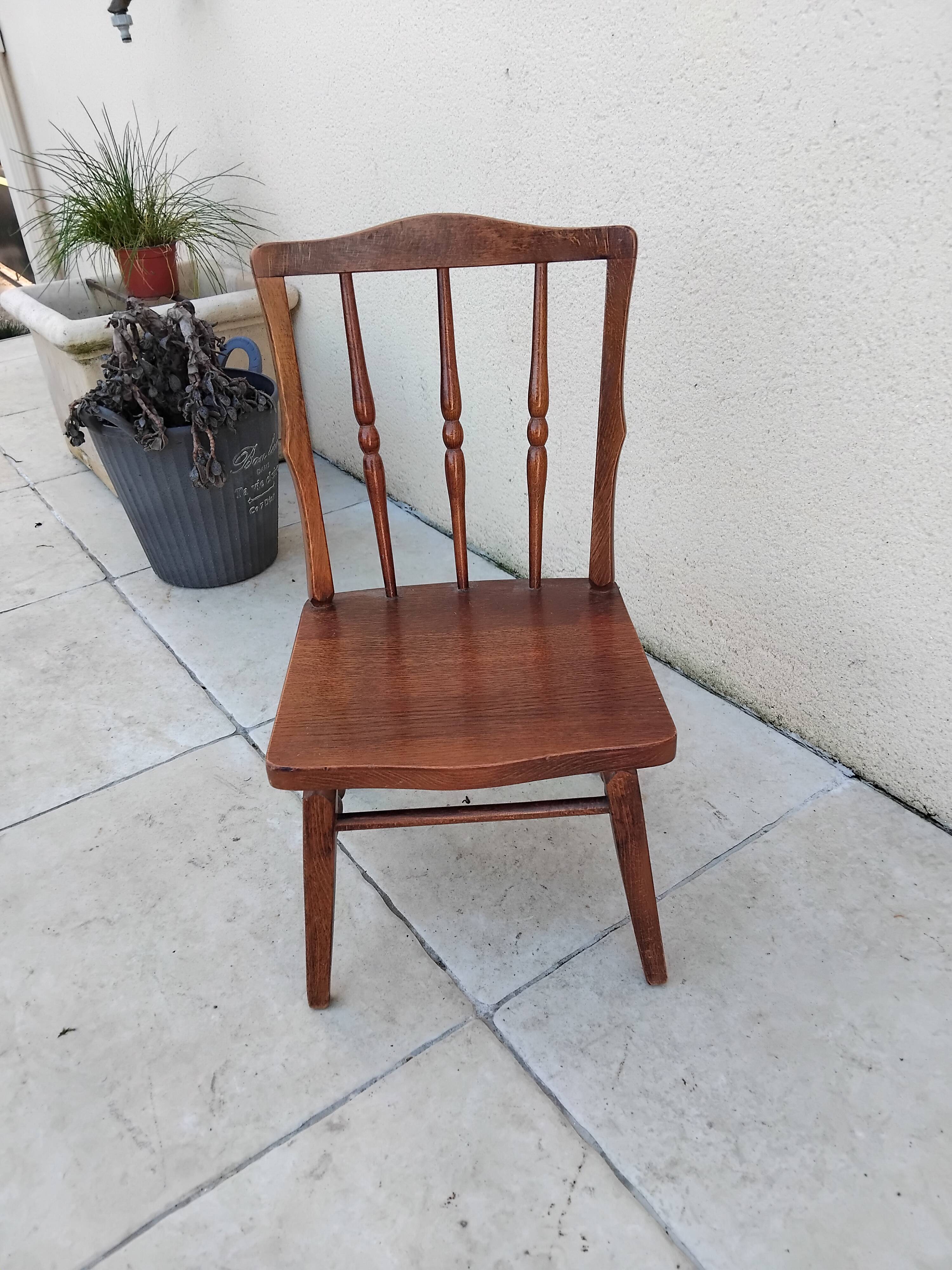 Small vintage wooden children's chair