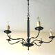 Vintage neoclassical style column chandelier 50s
