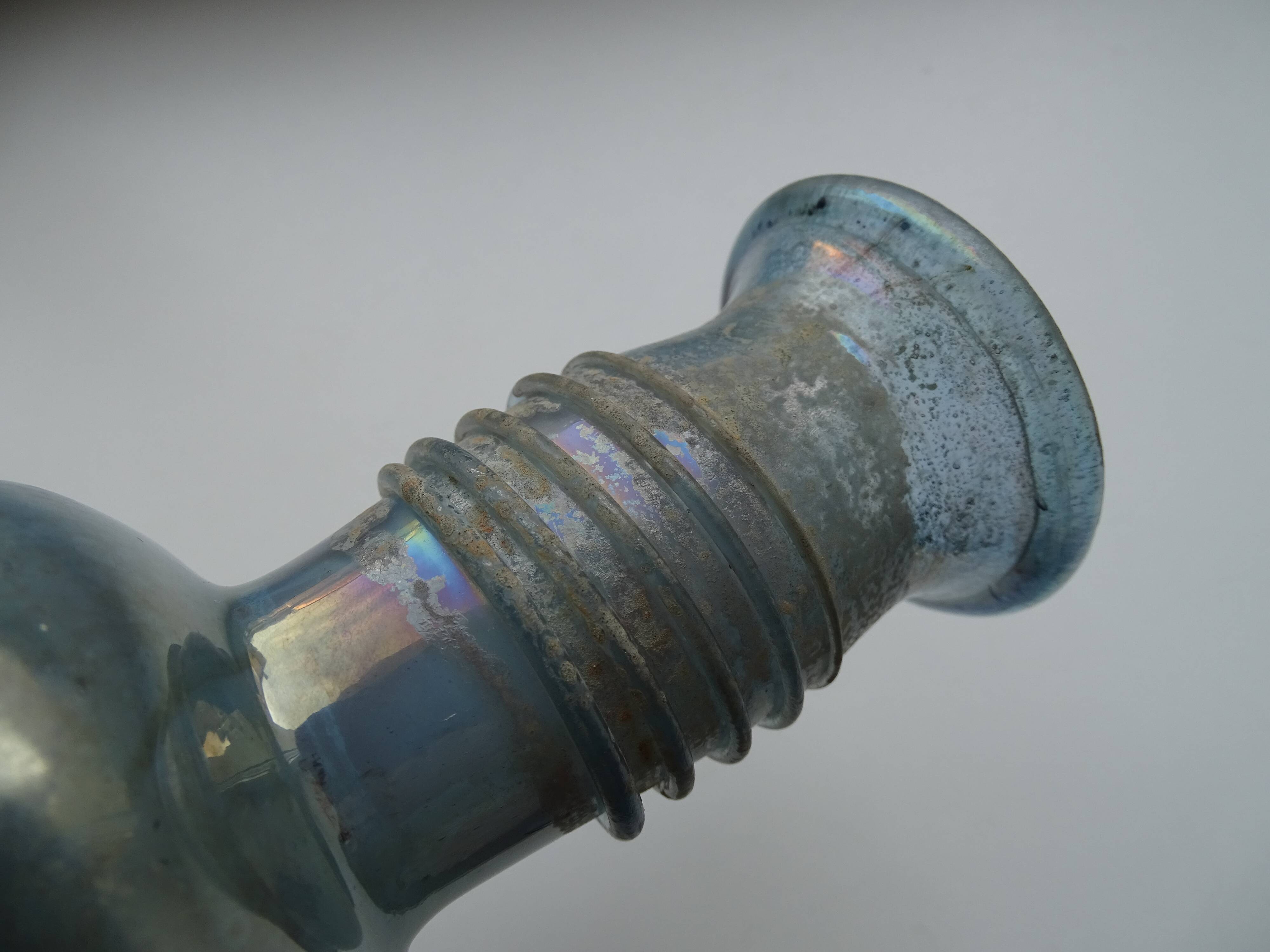 Vase Scavo Seguso Vetri d'Arte iridescent glass Murano 1950