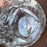 Cut crystal round vase – circa 1950