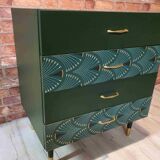 Chest of drawers 1960s renovated green