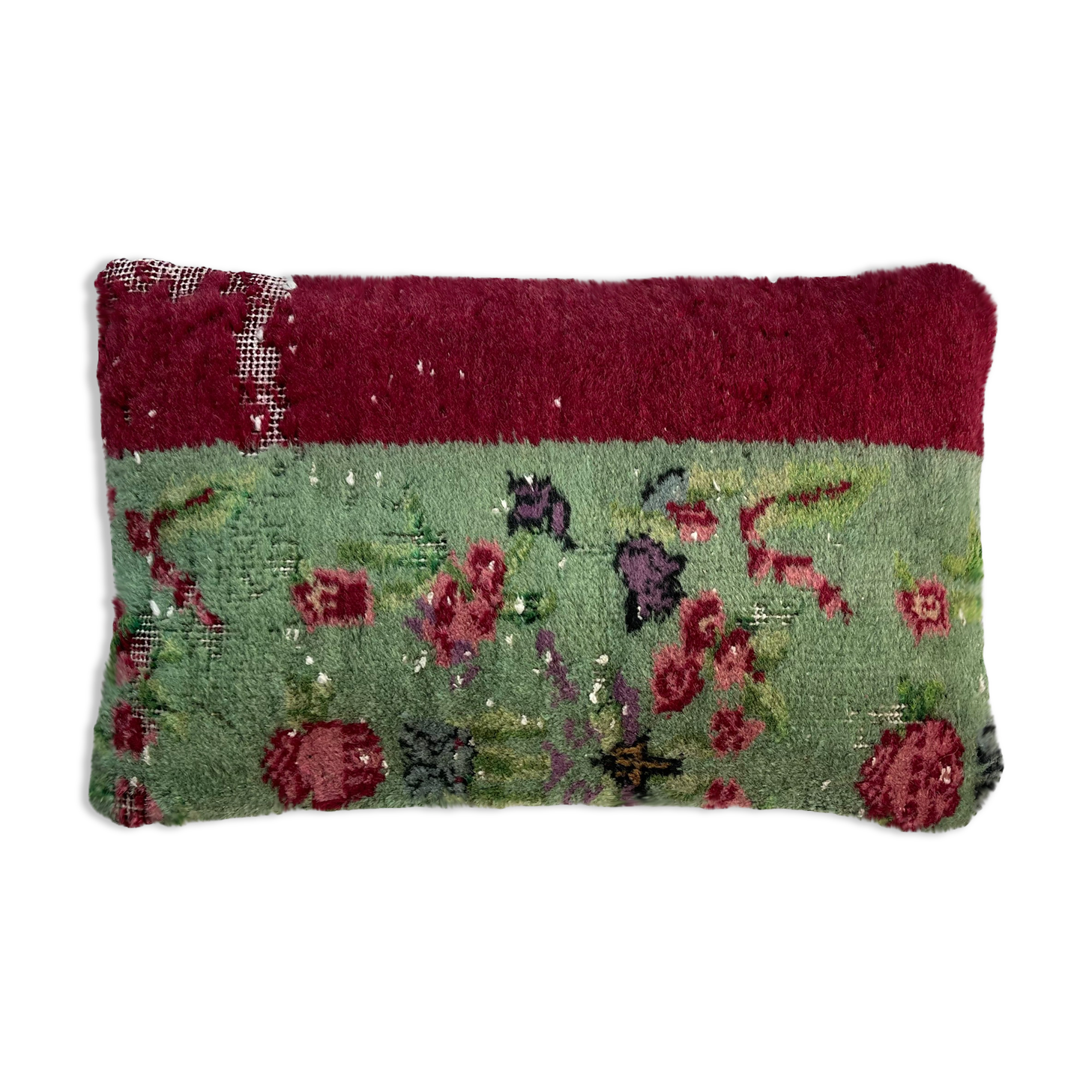 Vintage Turkish Rug Cushion Cover, 30 x 50 cm