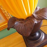 70's georgia jacob lamp, gold leaves