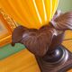 70's georgia jacob lamp, gold leaves