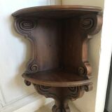 Old carved wooden shelf 75cm