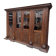 Large oak pharmacy display cabinet
