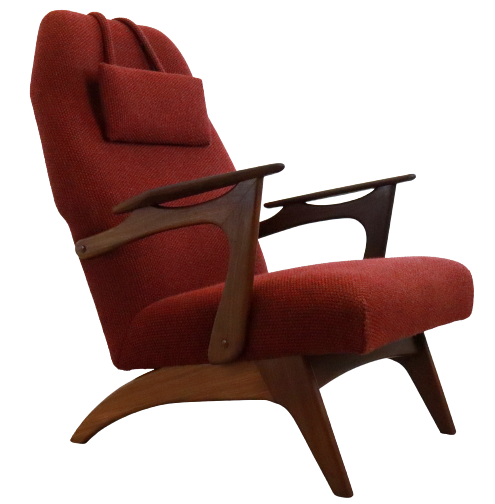 Armchair with footstool 'Vorchten'