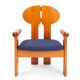 Wooden armchair from the 1980s, originally from the Tatra Museum