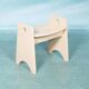 Vintage pine stool, Swedish design by Gilbert Marklund, 1960s.
