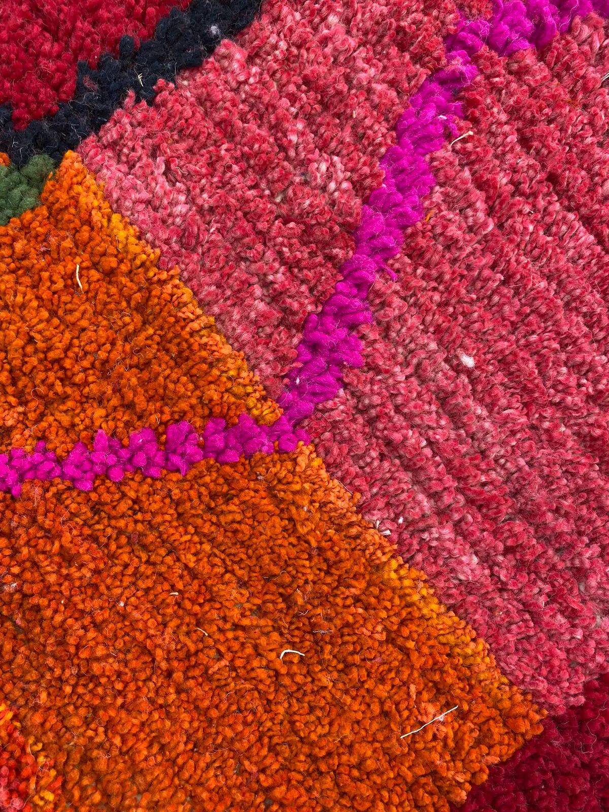 Moroccan handwoven wool rug 3x2 m