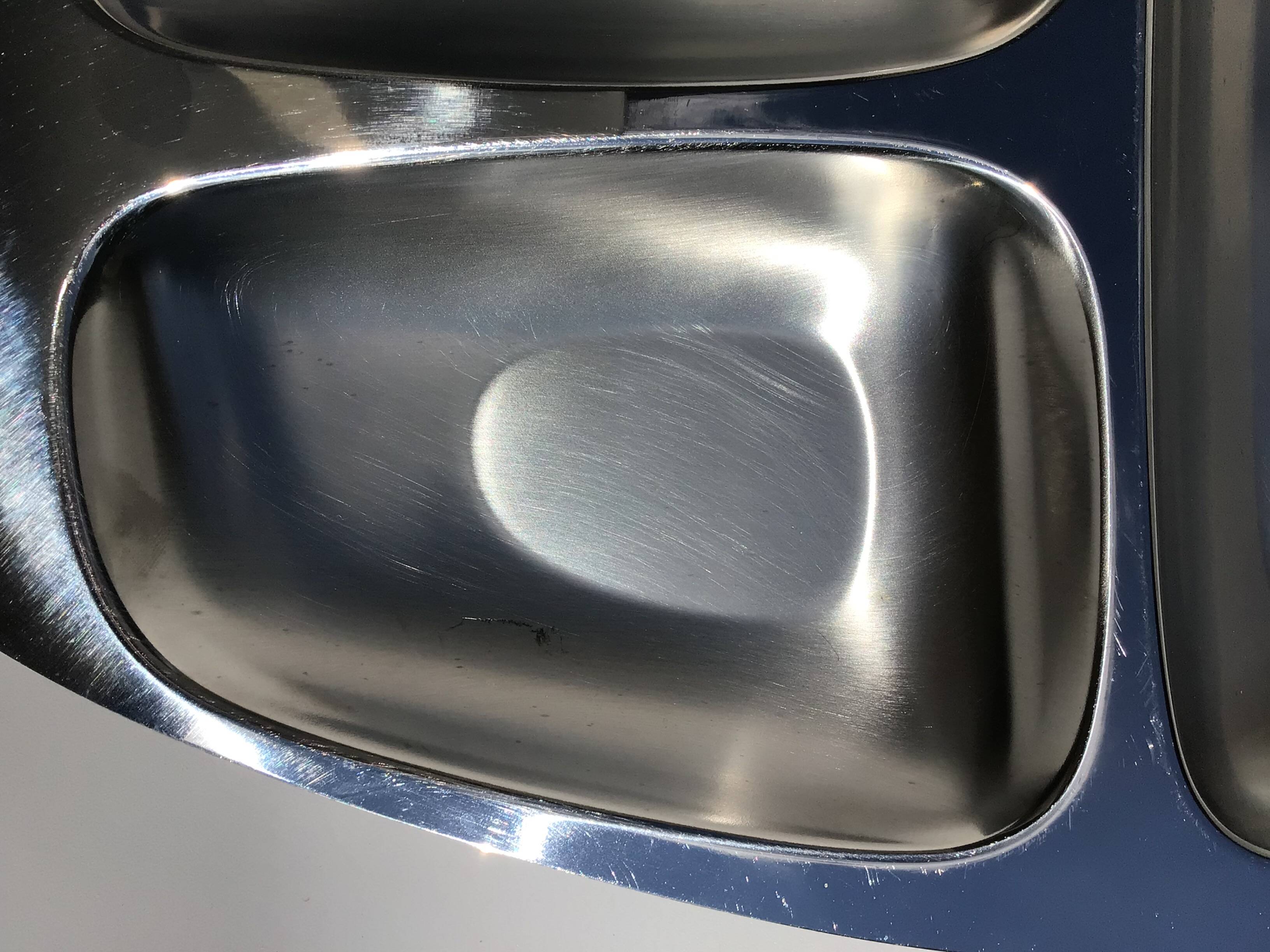 Alessi stainless steel compartmented dish