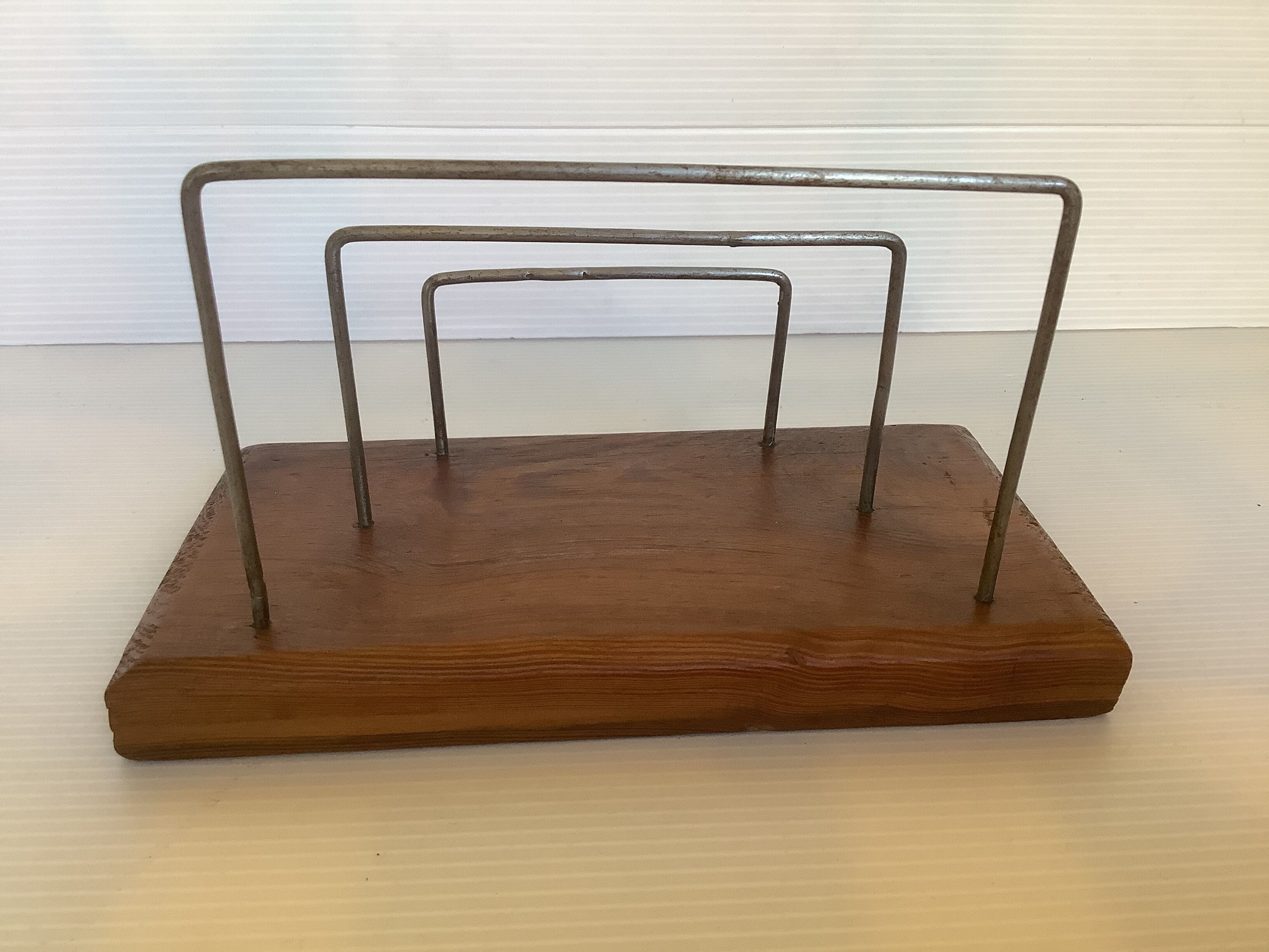 Old mail rack wood metal