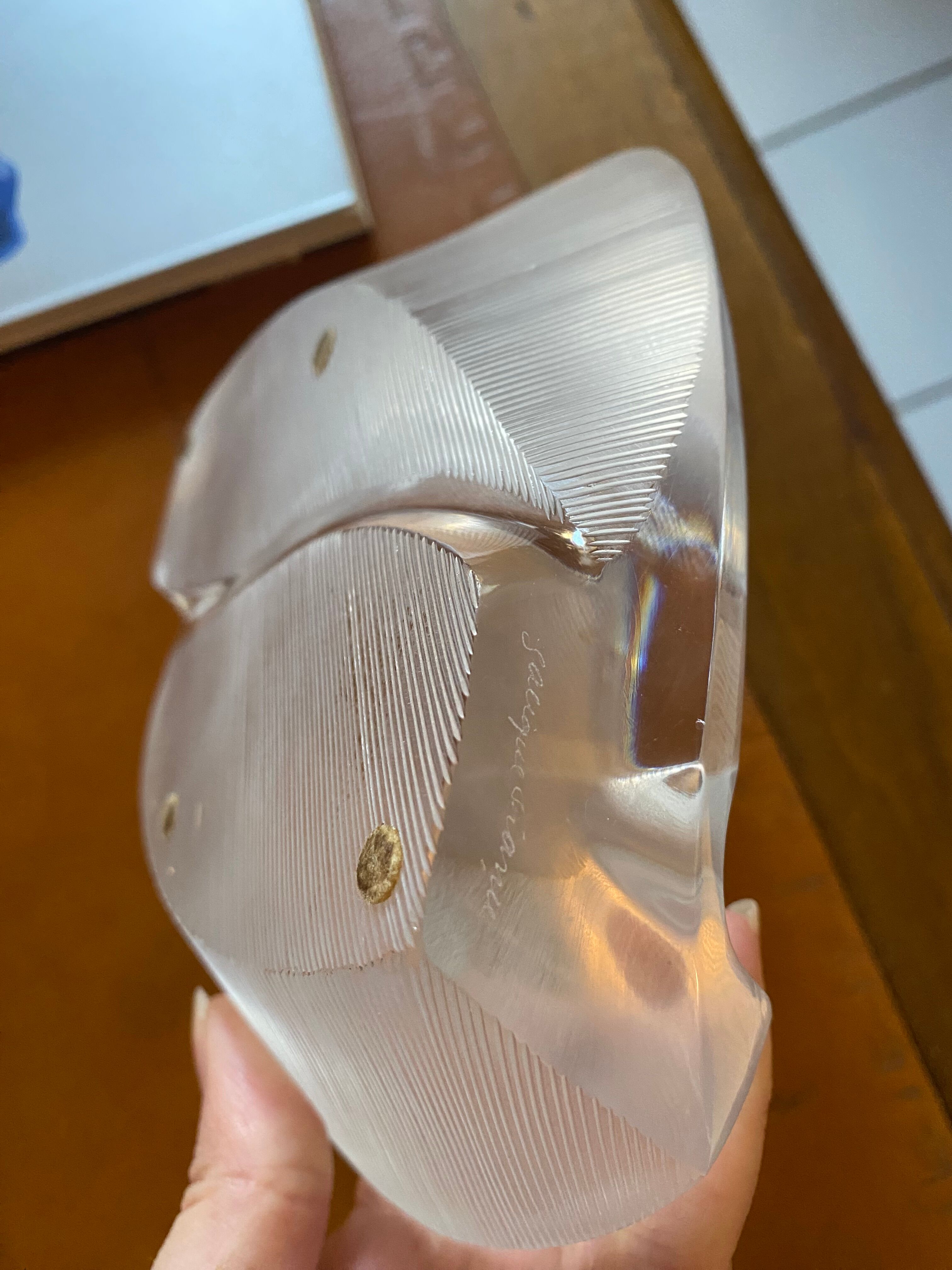 Frosted crystal cut Lalique France