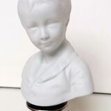 Bust biscuit child Houdon porcelain