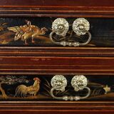 Chinese Cabinet in Lacquered Wood and Painted Wood – Early 20th Century