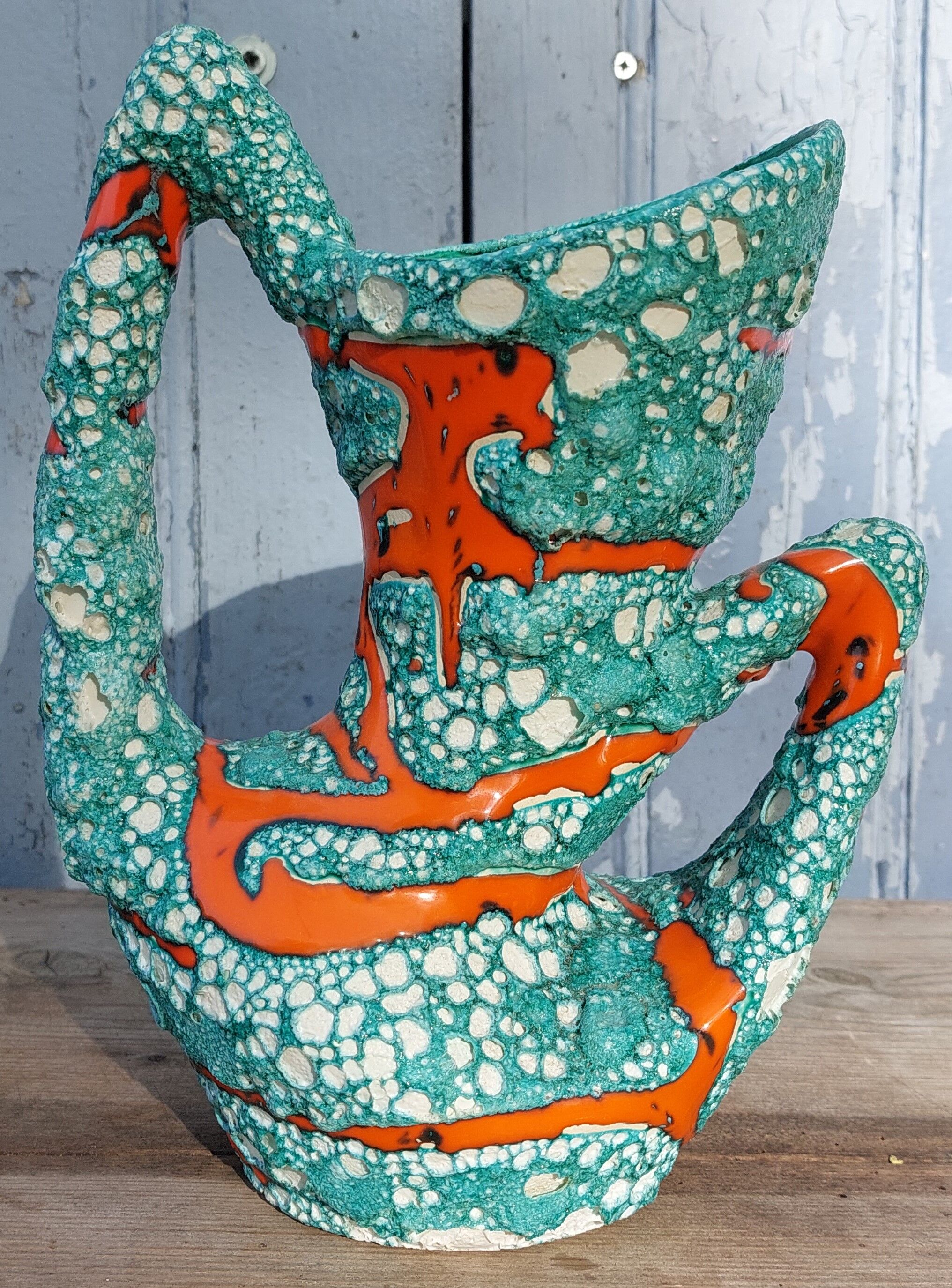 Vase vallauris fat lava