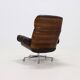 Leather and Rosewood Lounge Chair by Martin Stoll for Giroflex 1960s