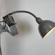 Grey Industrial Gooseneck Scissor Wall Lamp from Elektroinstala, 1960s