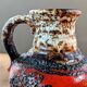 Vase West Germany Bay 631-14, cruche Fat Lava vintage