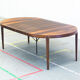 Extendable dining table from Haslev Møbelsnedkeri by Severin Hansen