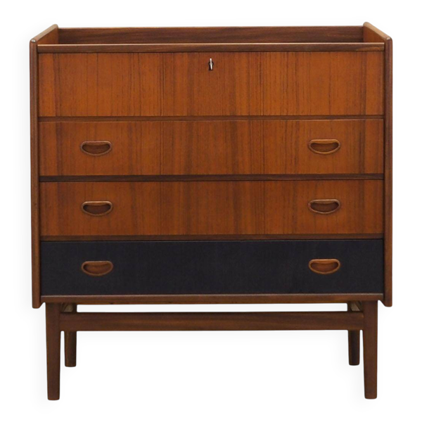 Coiffeuse en teck, design danois, années 1970, fabriquée au Danemark