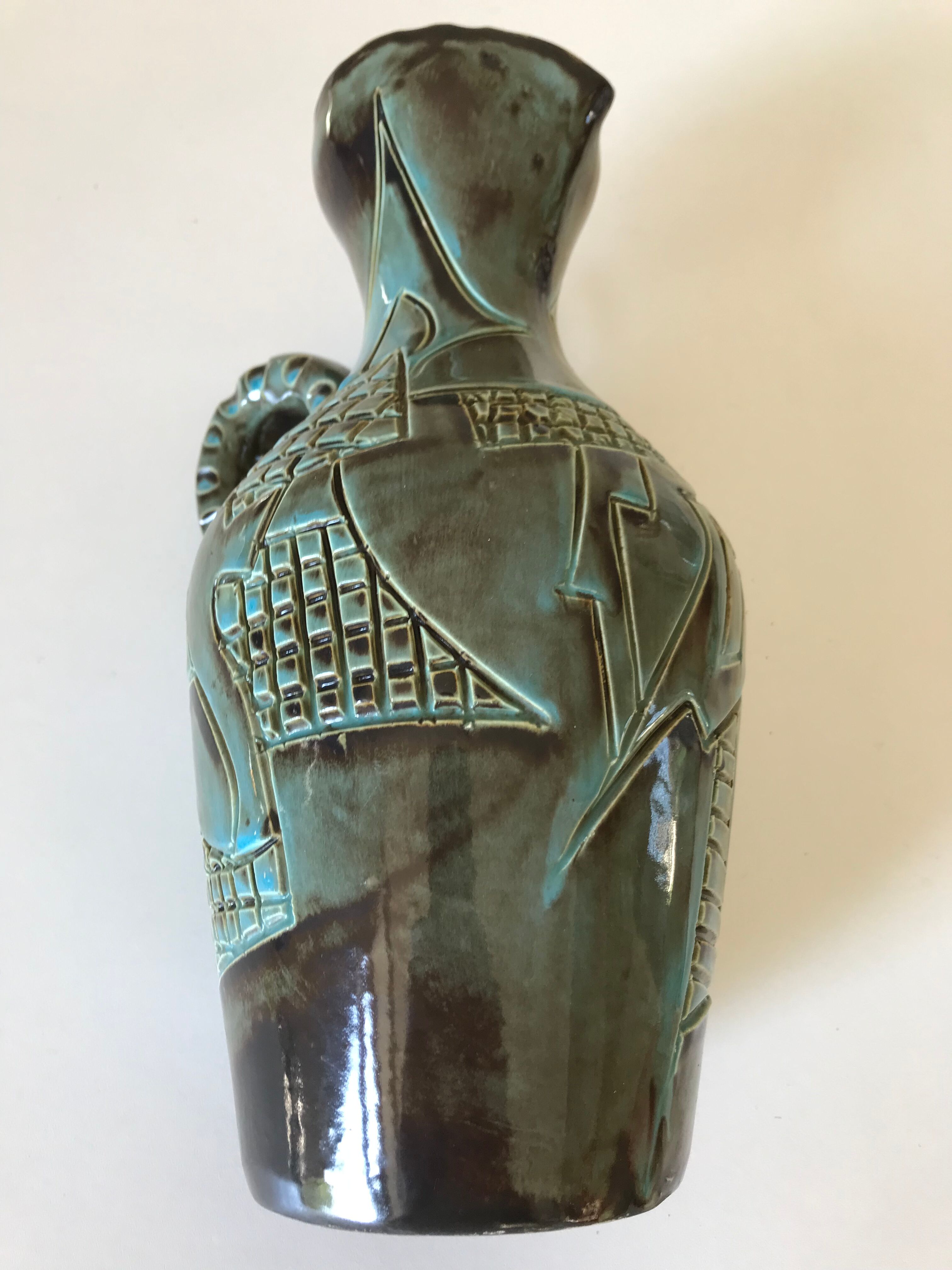 Ceramic pitcher Huguette Bessone vintage Annees 60